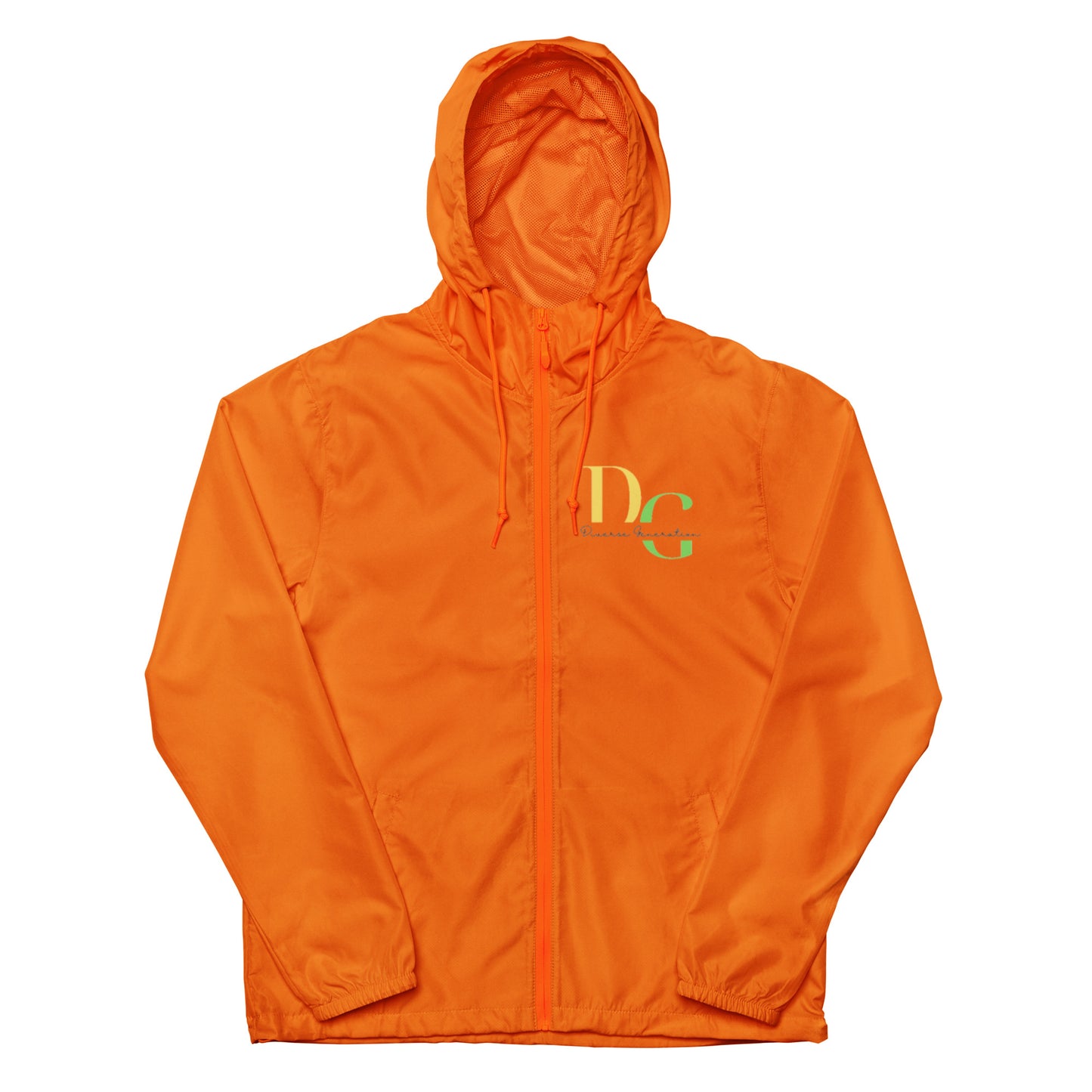 Unisex lightweight zip up windbreaker