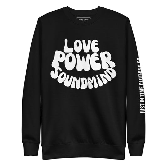 Women's LOVE,POWER,SOUNDMIND Unisex Premium Sweatshirt