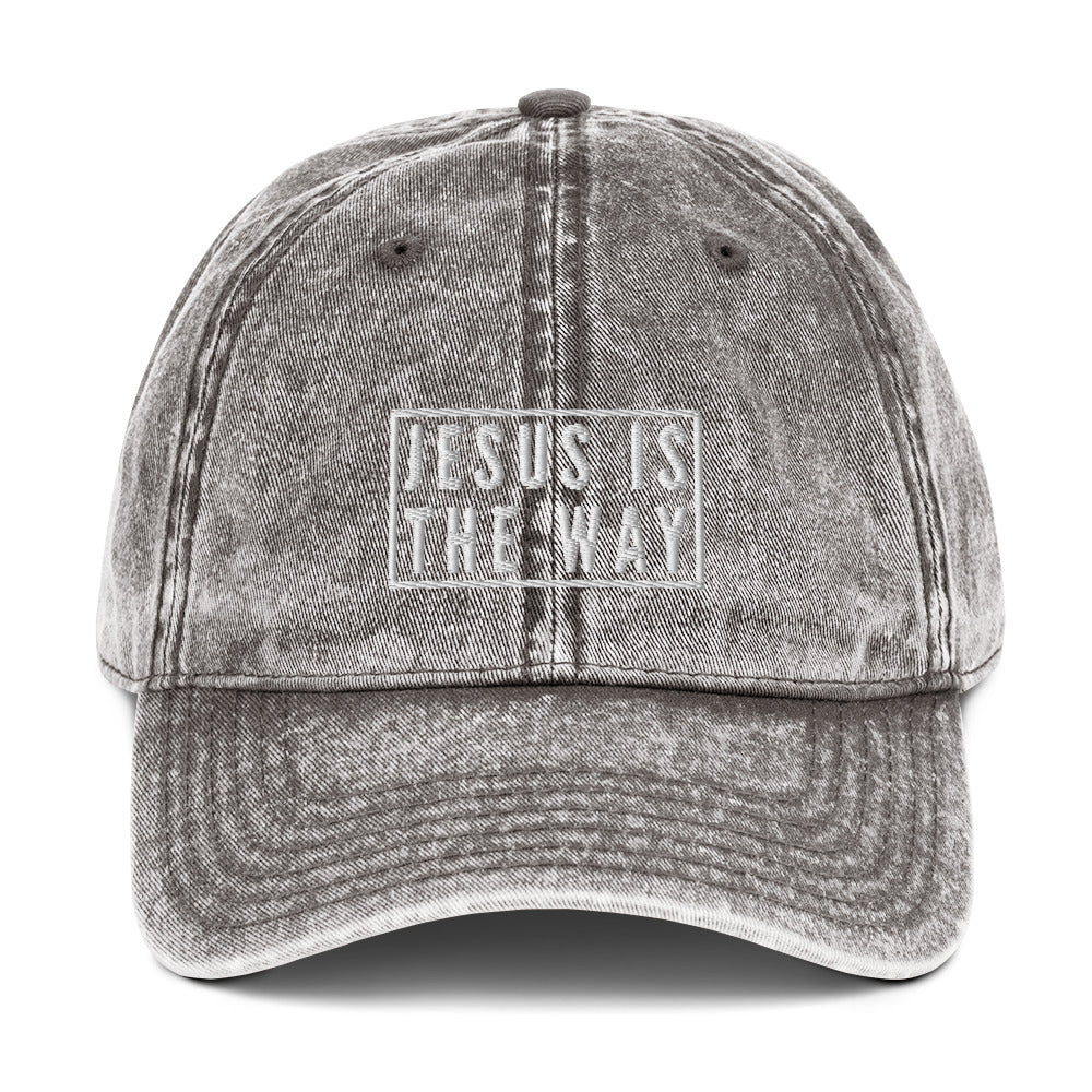 JESUS IS THE WAY Vintage Cotton Twill Cap